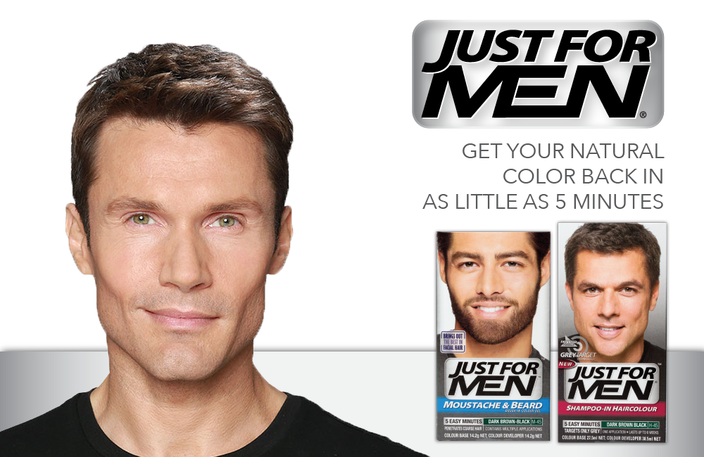 Hair Dye Shampoo For Men, Hair Colour For Men – Just For Men Singapore