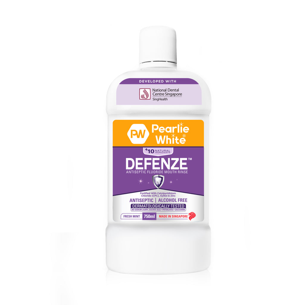 Pearlie White Defenze Antiseptic Fluoride Mouthrinse 750ml