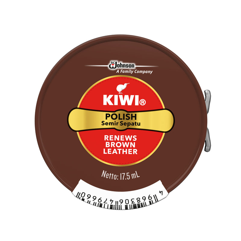 KIWI Paste Shoe Polish Brown 17.5ml
