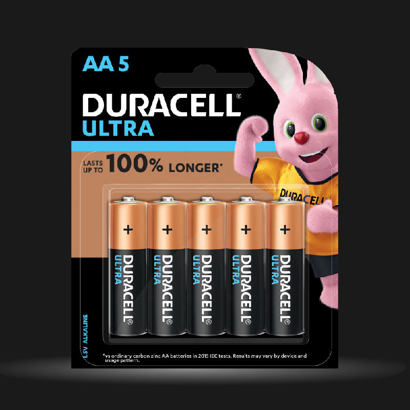Duracell Ultra Alkaline AA Batteries, pack of 5